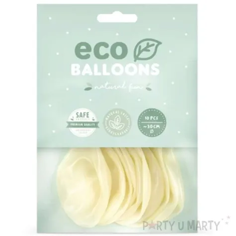 balony ekologiczne transparentne partydeco 12 10 szt