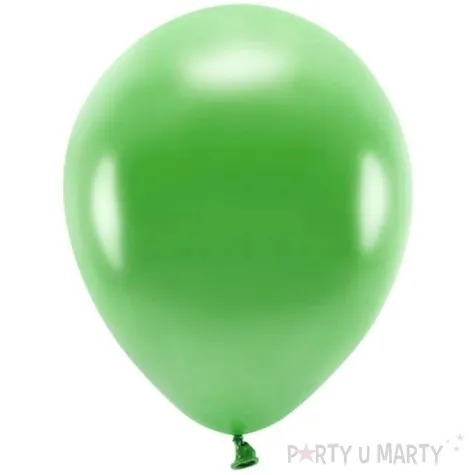 balony ekologiczne zielona trawa metalik partydeco 10 10 szt