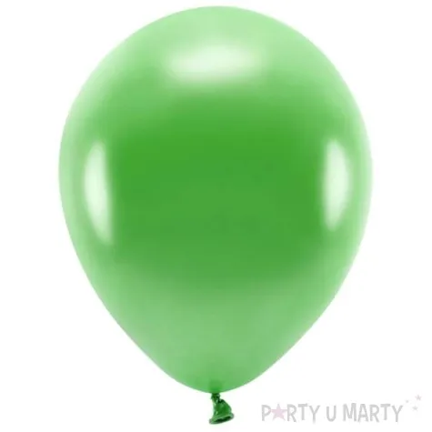 balony ekologiczne zielona trawa metalik partydeco 12 10 szt