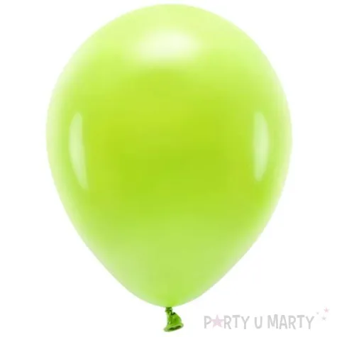 balony ekologiczne zielone jabluszko partydeco 10 10 szt