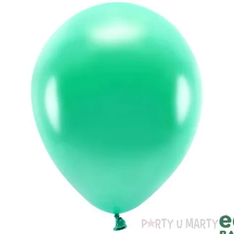 balony ekologiczne zielony metalik 2 partydeco 12 100 szt