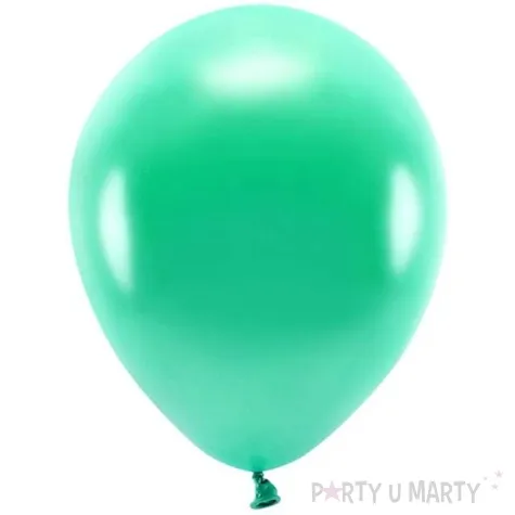 balony ekologiczne zielony metalik partydeco 10 100 szt