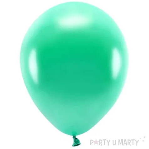 balony ekologiczne zielony metalik partydeco 12 10 szt