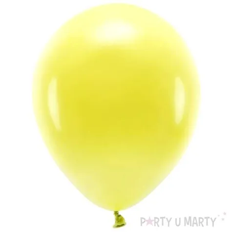 balony ekologiczne zolte partydeco 10 10 szt