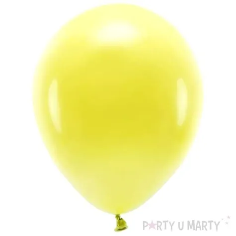 balony ekologiczne zolte partydeco 12 10 szt