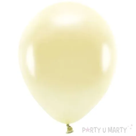 balony ekologiczne zolty slomkowy metalik partydeco 12 100 szt