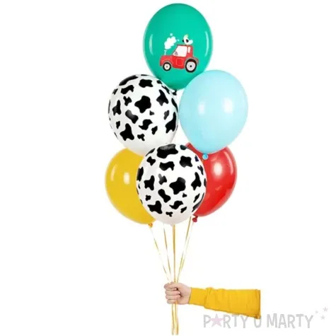 balony farma mix partydeco 12 6 szt