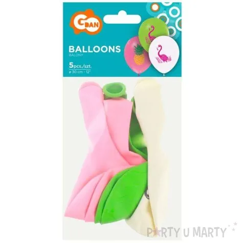 balony flamingi i ananasy godan 12 5 szt