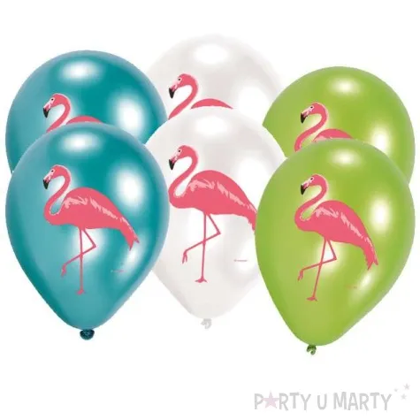 balony flamingi mix amscan 11 6 szt