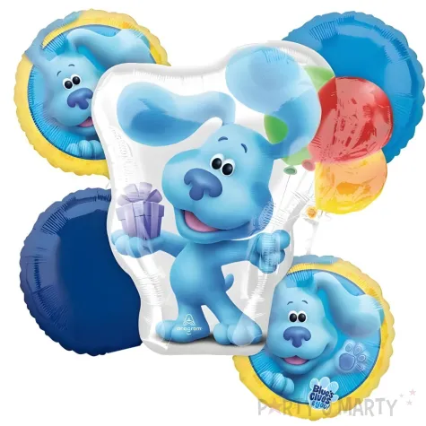 balony foliowe blues clues sladem blue amscan 18 5 szt