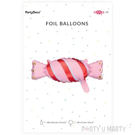 balony foliowe cukierki partydeco 16 5 szt shp