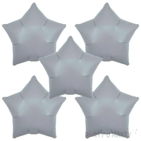 balony foliowe gwiazdy srebrna rosa takarakosan 15 5 szt str