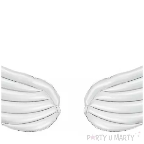 balony foliowe skrzydla aniola bialy dekoracja na komunie dodatek do stroju 41 shp