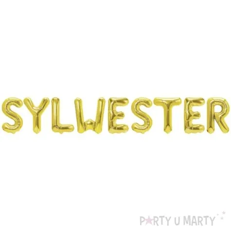 balony foliowe sylwester zloty partypal 16 9 szt