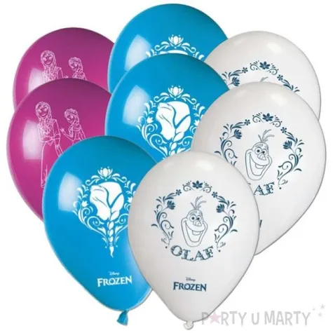 balony frozen kraina lodu pastel mix procos 10 8 szt