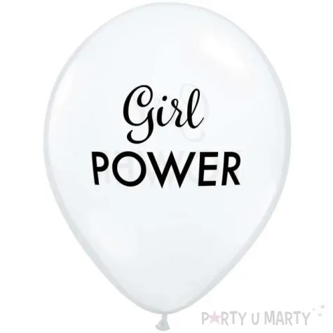 balony girl power transparentny qualatex 11 25 szt