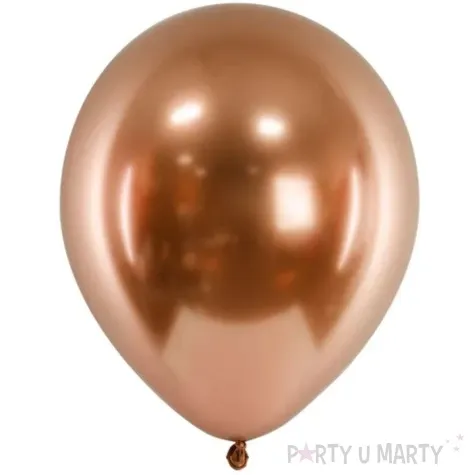 balony glossy miedziany partydeco 5 50 szt