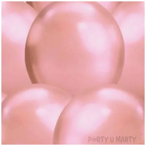 balony glossy rozowe zloto belbal 12 8 szt