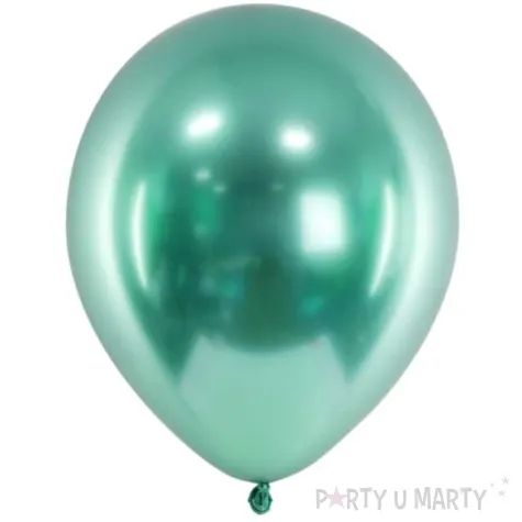 balony glossy zielony butelkowy partydeco 12 10 szt
