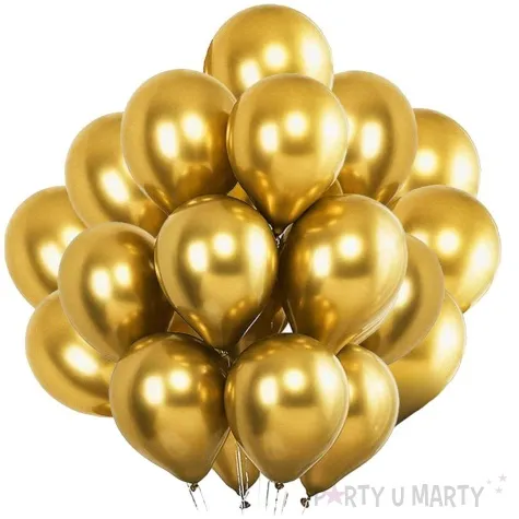 balony glossy zlote partydeco 12 50 szt