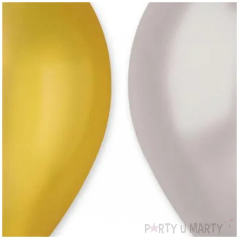 balony gm90 metalik zloty i srebrny gemar 10 50 szt