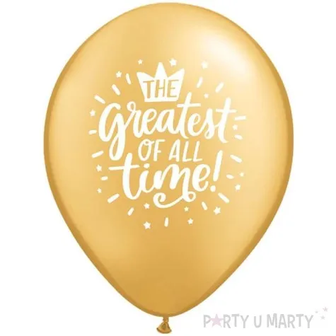balony greatest of the all zlote qualatex 18 25 szt
