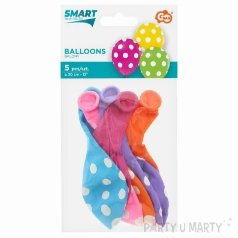balony grochy pastelowy mix godan 12 5 szt