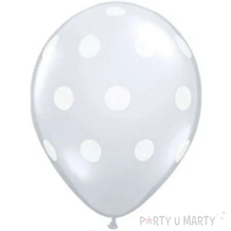 balony grochy transparentne qualatex 5 100 szt