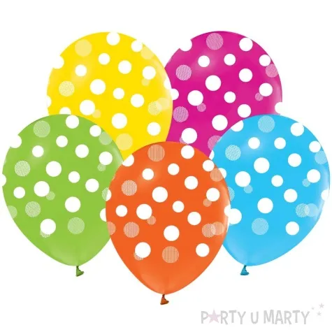 balony groszki pastelowy mix godan 12 5 szt