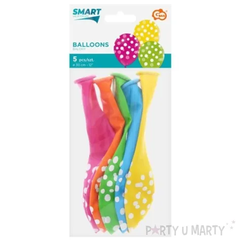 balony groszki pastelowy mix godan 12 5 szt