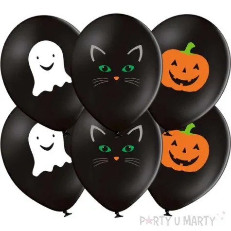 balony halloween duch kot dynia congee 14 6 szt