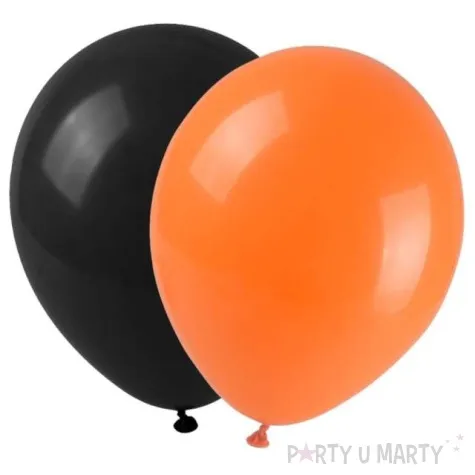 balony halloween mix pomaranczowo czarne arpex 9 12 szt