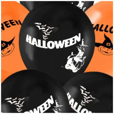 balony halooween mix carnival toys 12 8 szt