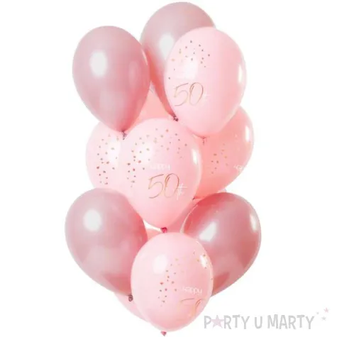 balony happy 50th elegant rozowy folat 12 12 szt
