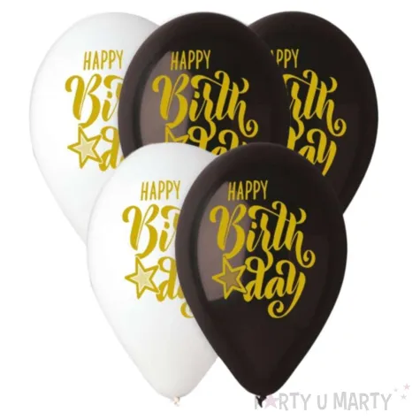 balony happy birthday 13 gemar 5 szt