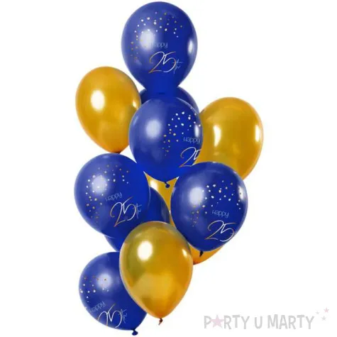 balony happy birthday 25 elegant mix folat 12 12 szt