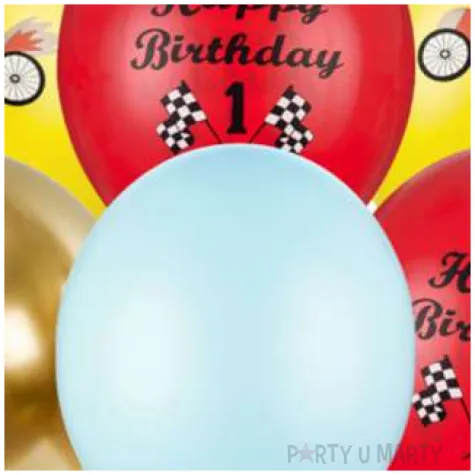 balony happy birthday formula 1 mix partydeco 12 6 szt
