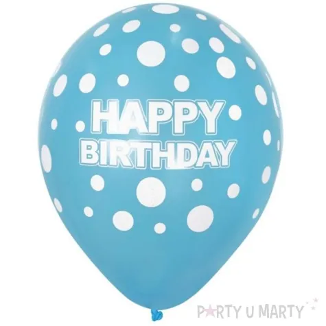 balony happy birthday niebieski godan 12 5 szt