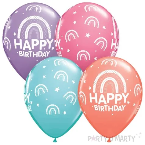 balony happy birthday qualatex 11 25 szt