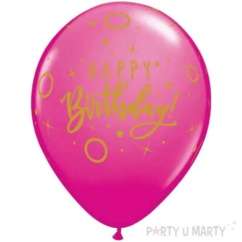balony happy birthday rozowe 11 25 szt