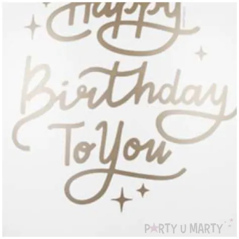 balony happy birthday to you biale partydeco 12 50 szt
