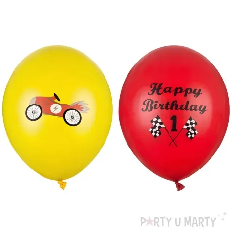 balony happy birthday wyscigowka partydeco 12 50 szt