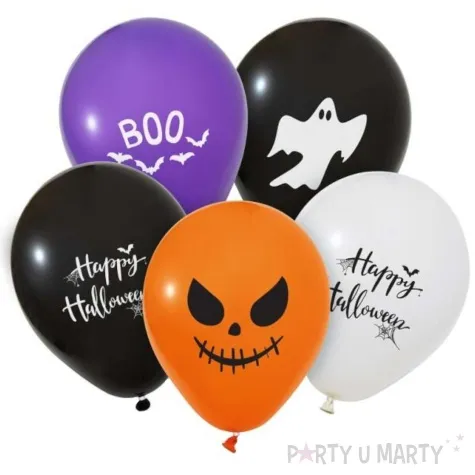 balony happy halloween dynia i duch mix belbal 12 5 szt