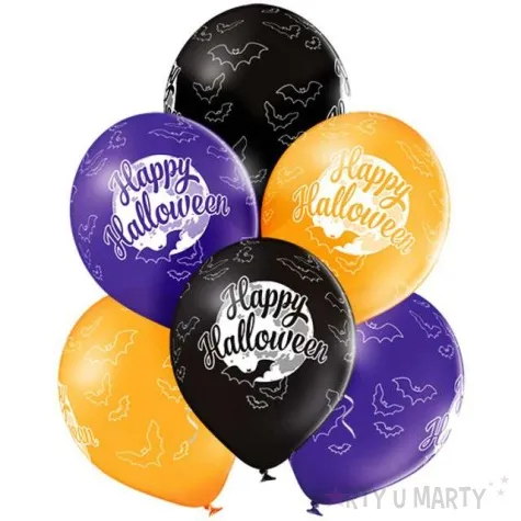 balony happy halloween pastel mix belbal 12 6 szt