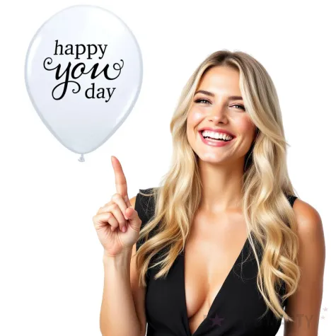 balony happy you day bialy qualatex 11 25 szt