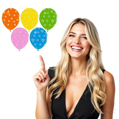 balony helium formula kolorowe gwiazdki godan 12 5 szt