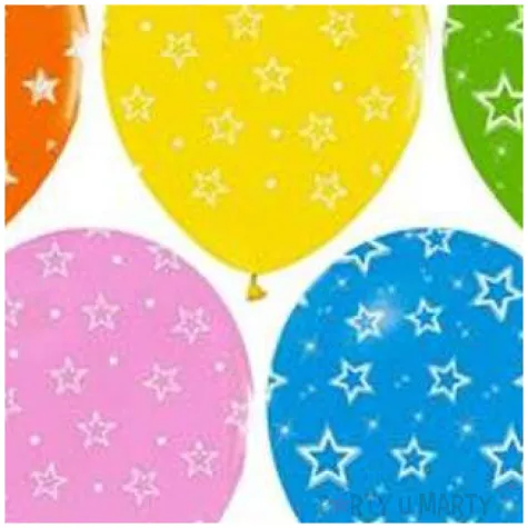 balony helium formula kolorowe gwiazdki godan 12 5 szt