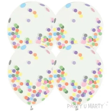 balony helium formula transparentne konfetti godan 12 4 szt