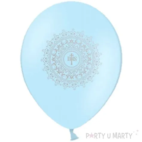 balony hostia ihs srebrna blekitne 11 5 szt