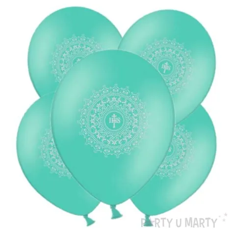 balony hostia ihs srebrna mietowe 11 5 szt